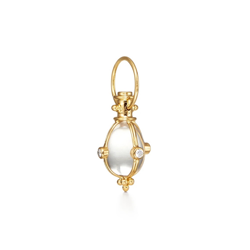 TEMPLE ST CLAIR 18K Extra Small Diamond Classic Amulet